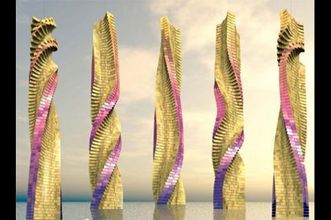 Dynamic Tower rotating building